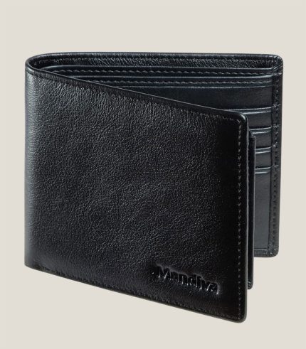 Black Leather Wallet for Men